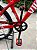 BICICLETA MTB FREERIDE ARO (26) VIKINGX TUFF X-25 CAMBIO 7VELOCIDADES (1X7) FREIO DISCO MECÂNICO COR VERMELHA - Imagem 3