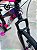 BICICLETA MTB FREERIDE ARO (26) VIKINGX TUFF-25 CAMBIO 24 VELOCIDADES (3x8) FREIO DISC MECÂNICO COR PRETO/ROSA/AZUL - Imagem 7