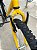 BICICLETA ARO (26) MASCULINA MTB SEM MARCHA FREIOS V-BRAKE COR PRETO/AMARELO (USADA) - Imagem 9