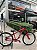 BICICLETA MTB FREERIDE ARO (26) HUPI NAJA KIT SINGLE S/MARCHA FREIO DISC HIDRÁULICO TRASEIRO SHIMANO COR VERMELHO/BRANCO - Imagem 1