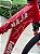 BICICLETA MTB FREERIDE ARO (26) HUPI NAJA KIT SINGLE S/MARCHA FREIO DISC HIDRÁULICO TRASEIRO SHIMANO COR VERMELHO/BRANCO - Imagem 5