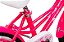 BICICLETA ARO (16) FEMININA COR ROSA S/ MARCHA PRO-X - Imagem 3