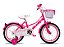 BICICLETA ARO (16) FEMININA COR ROSA S/ MARCHA PRO-X - Imagem 1