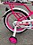 BICICLETA ARO (16) FEMININA COR ROSA S/MARCHA MARCA PRO-X MISSY - Imagem 2