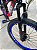 BICICLETA MTB FREERIDE ARO (26) VIKINGX TUFF-25 CAMBIO 24 VELOCIDADES (3x8) FREIO DISC MECÂNICO COR PRETO/ROSA/AZUL - Imagem 8