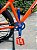 BICICLETA MTB FREERIDE ARO (26) ABSOLUTE BRUTUS KIT SINGLE (S/MARCHA) FREIO DISC HIDRÁULICO MT200 COR LARANJA/AZUL - Imagem 3