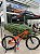 BICICLETA MTB FREERIDE ARO (26) ABSOLUTE BRUTUS KIT SINGLE (S/MARCHA) FREIO DISC HIDRÁULICO MT200 COR LARANJA/AZUL - Imagem 1