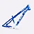 QUADRO ARO (26) HUPI STRIP GANCHEIRA HORIZONTAL COR AZUL/BRANCO - Imagem 6