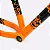 QUADRO ARO (26) HUPI STRIP GANCHEIRA HORIZONTAL COR PRETO/LARANJA - Imagem 5