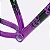 QUADRO ARO (26) HUPI STRIP GANCHEIRA HORIZONTAL COR PRETO/ROXO - Imagem 5