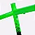 QUADRO ARO (26) HUPI STRIP GANCHEIRA HORIZONTAL COR VERDE/PRETO - Imagem 6