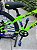 BICICLETA MTB FREERIDE ARO (26) PRO-X MANDRAKE KIT 7 VELOCIDADES (1X7) FREIO DISC MECÂNICO COR VERDE/AZUL - Imagem 4