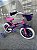 BICICLETA ARO (12) FEMININA COR ROSA/ROXO S/MARCHA NATHOR CAT - Imagem 4