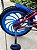 BICICLETA ARO (16) MASCULINA COR VERMELHO/AZUL S/MARCHA MARCA VELOOH PERSONALIZADA - Imagem 2