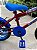 BICICLETA ARO (16) MASCULINA COR VERMELHO/AZUL S/MARCHA MARCA VELOOH PERSONALIZADA - Imagem 3