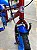 BICICLETA ARO (16) MASCULINA COR VERMELHO/AZUL S/MARCHA MARCA VELOOH PERSONALIZADA - Imagem 7