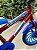 BICICLETA ARO (16) MASCULINA COR VERMELHO/AZUL S/MARCHA MARCA VELOOH PERSONALIZADA - Imagem 4