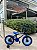 BICICLETA ARO (16) MASCULINA COR PRETO/AZUL S/MARCHA MARCA VELOOH PERSONALIZADA - Imagem 1