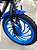 BICICLETA ARO (16) MASCULINA COR PRETO/AZUL S/MARCHA MARCA VELOOH PERSONALIZADA - Imagem 9