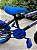 BICICLETA ARO (16) MASCULINA COR PRETO/AZUL S/MARCHA MARCA VELOOH PERSONALIZADA - Imagem 3