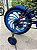 BICICLETA ARO (16) MASCULINA COR PRETO/AZUL S/MARCHA MARCA VELOOH PERSONALIZADA - Imagem 2