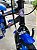 BICICLETA ARO (16) MASCULINA COR PRETO/AZUL S/MARCHA MARCA VELOOH PERSONALIZADA - Imagem 6