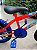BICICLETA ARO (16) MASCULINA COR LARANJA/AZUL S/MARCHA MARCA VELOOH PERSONALIZADA - Imagem 3