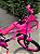 BICICLETA ARO (16) FEMININA COR ROXO/ROSA S/MARCHA MARCA VELOOH PERSONALIZADA - Imagem 7