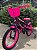 BICICLETA ARO (16) FEMININA COR ROXO/ROSA S/MARCHA MARCA VELOOH PERSONALIZADA - Imagem 9