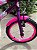 BICICLETA ARO (16) FEMININA COR ROXO/ROSA S/MARCHA MARCA VELOOH PERSONALIZADA - Imagem 6