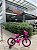 BICICLETA ARO (16) FEMININA COR ROXO/ROSA S/MARCHA MARCA VELOOH PERSONALIZADA - Imagem 1
