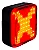 SINALIZADOR DE BIKE TRASEIRO ELLEVEN EMOJI 30LM 64 CHIPS LED RECARREGÁVEL USB - Imagem 6