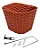 CESTA PLASTICA 35X25 COM TAMPA FLEXIVEL MARROM - Imagem 1