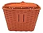 CESTA PLASTICA 35X25 COM TAMPA FLEXIVEL MARROM - Imagem 3