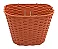 CESTA PLASTICA 35X25 COM TAMPA FLEXIVEL MARROM - Imagem 4