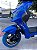 SCOOTER ELÉTRICA KLOSH HIT ESTILO MOTONETA COM BAÚ EXTERNO 1000W AUTOPROPELIDO AZUL/PRETO - Imagem 10