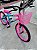 BICICLETA ARO (20) FEMININA COR AZUL E ROSA S/MARCHA FREIO V-BRAKE COM CESTA MARCA VELOOH - Imagem 6