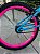 BICICLETA ARO (20) FEMININA COR AZUL E ROSA S/MARCHA FREIO V-BRAKE COM CESTA MARCA VELOOH - Imagem 2