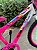 BICICLETA ARO (20) FEMININA COR ROSA E BRANCO S/MARCHA FREIO V-BRAKE COM CESTA MARCA VELOOH - Imagem 5