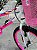 BICICLETA ARO (20) FEMININA COR ROSA E BRANCO S/MARCHA FREIO V-BRAKE COM CESTA MARCA VELOOH - Imagem 7