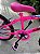 BICICLETA ARO (20) FEMININA COR ROSA E BRANCO S/MARCHA FREIO V-BRAKE COM CESTA MARCA VELOOH - Imagem 4
