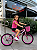 BICICLETA ARO (20) FEMININA COR ROSA CLARO S/MARCHA FREIO V-BRAKE COM CESTA MARCA VELOOH - Imagem 1