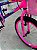 BICICLETA ARO (20) FEMININA COR ROXO E ROSA S/MARCHA FREIO V-BRAKE COM CESTA MARCA VELOOH - Imagem 6