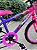 BICICLETA ARO (20) FEMININA COR ROXO E ROSA S/MARCHA FREIO V-BRAKE COM CESTA MARCA VELOOH - Imagem 5
