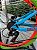 BICICLETA MTB FREERIDE ARO (26) VIKINGX TUFF-25 KIT 7 VELOCIDADES FREIO DISC HIDRÁULICO TRASEIRO COR AZUL/LARANJA/VERD - Imagem 2