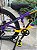 BICICLETA MTB FREERIDE ARO (26) VIKINGX TUFF-25 KIT 7 VELOCIDADES FREIO DISC HIDRÁULICO TRASEIRO COR ROXO/AMARELO - Imagem 4