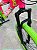 BICICLETA MTB FREERIDE ARO (26) VIKINGX TUFF-25 KIT 7 VELOCIDADES FREIO DISC HIDRÁULICO TRASEIRO COR ROSA/VERDE LIMÃO - Imagem 8