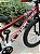 BICICLETA MTB FREERIDE ARO (26) HUPI STRIP KIT SINGLE (SEM MARCHA) FREIO DISC TRASEIRO SHIMANO MT200 COR VERMELHA/BRANCA - Imagem 4