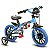 BICICLETA ARO (12) MASCULINA COR AZUL/PRETO S/MARCHA MARCA NATHOR VELOZ - Imagem 1