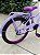 BICICLETA ARO (20) FEMININA COR VIOLETA SEM MARCHA COM CESTA MARCA MONARK BRISA - Imagem 7